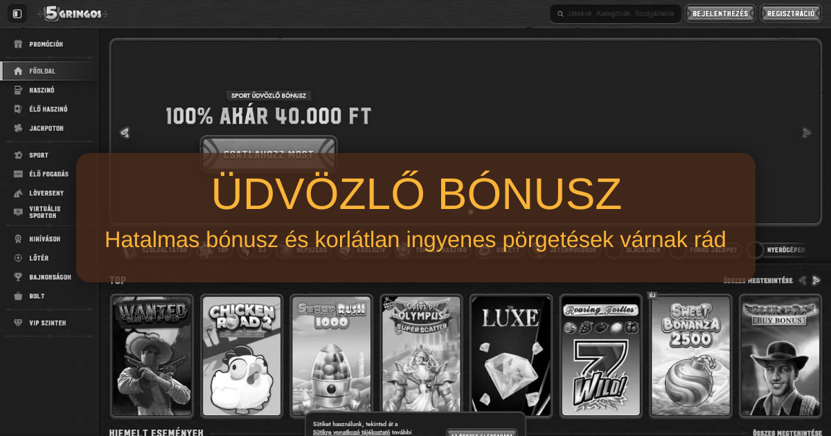 5gringo Casino welcome bonus